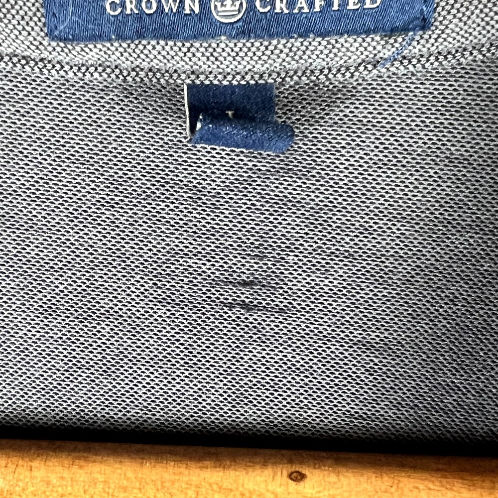 Peter Millar Polo Shirt Mens Large Grey Blue Jersey Performance Crown Crafted - Picture 3 of 11